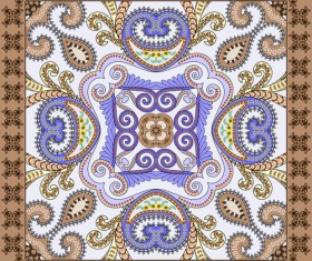 Bandanna pattern ornament design vector material 04