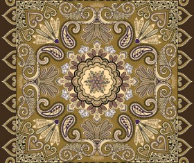 Bandanna pattern ornament design vector material 06