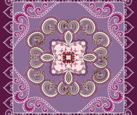 Bandanna pattern ornament design vector material 10