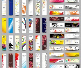Banner modern abstract vector design set