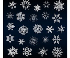 Beautiful snowflake pattern vectors 03