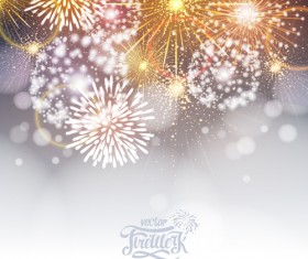 Blurs fireworks background art vector 01