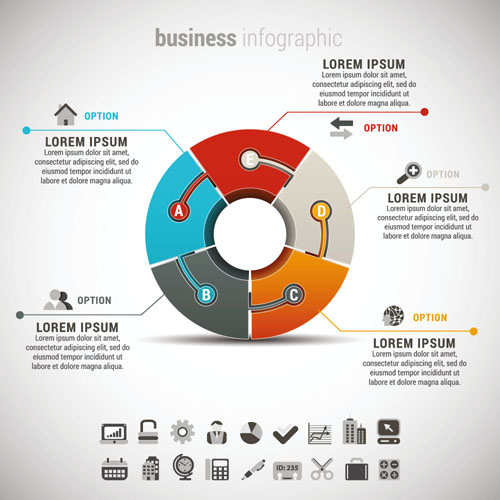 Business Infographic creative design 3704