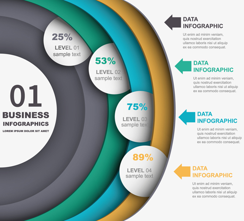 Business Infographic creative design 3740