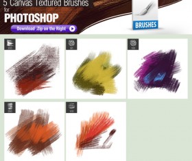 Canvas Textured Photoshop Brushes