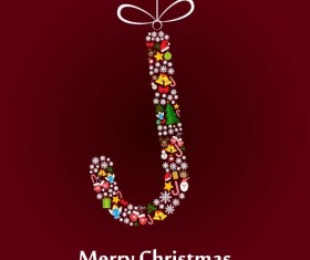 Christmas baubles cute vector material 09