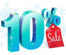 Christmas big sale vector material 01