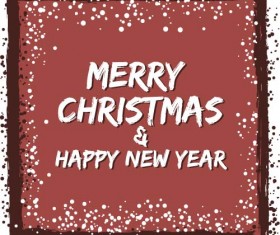 Christmas cards grunge styles vector 02