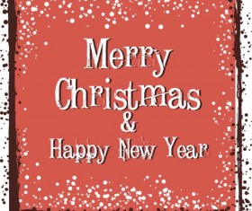 Christmas cards grunge styles vector 04