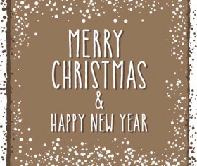 Christmas cards grunge styles vector 06