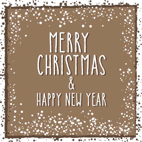 Christmas cards grunge styles vector 06