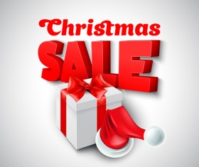 Christmas discounts sale vector material 01