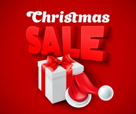 Christmas discounts sale vector material 02