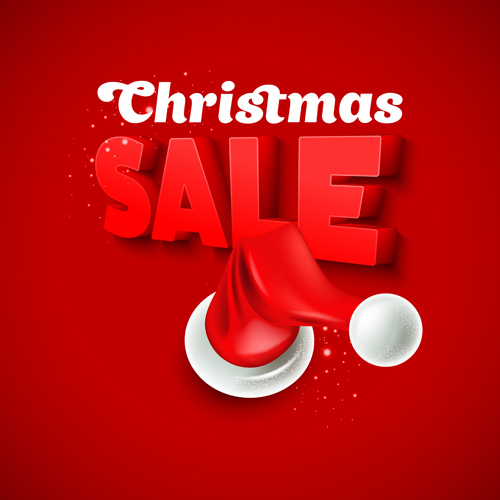 Christmas discounts sale vector material 03