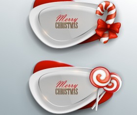 Christmas layered banners vector 03