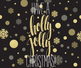 Christmas snowflake with round dot pattern vector 01