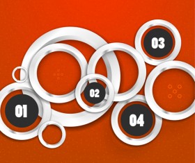 Circle elements business template vector 02