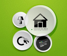 Circle elements business template vector 04