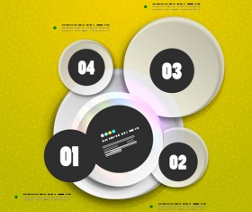 Circle elements business template vector 05