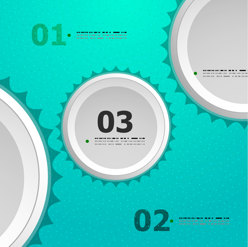 Circle elements business template vector 06