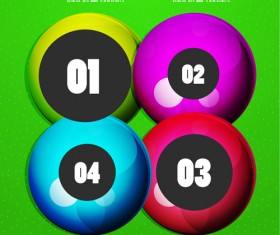 Circle elements business template vector 07