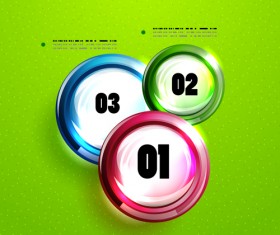 Circle elements business template vector 08