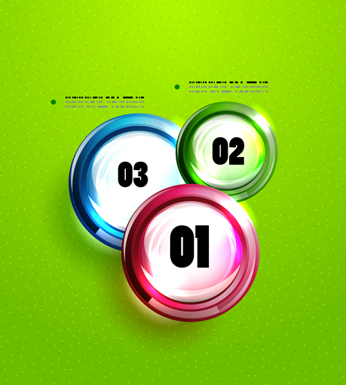 Circle elements business template vector 08