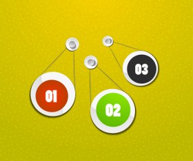 Circle elements business template vector 09