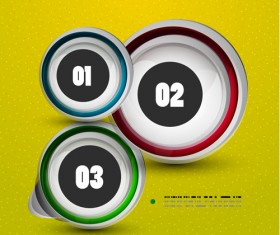 Circle elements business template vector 10