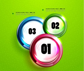 Circle elements business template vector 13
