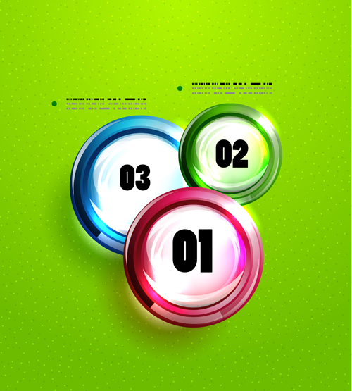 Circle elements business template vector 13