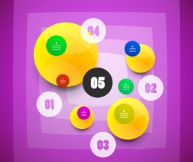 Circle elements business template vector 14