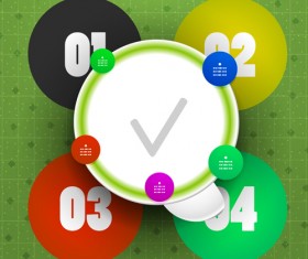 Circle elements business template vector 15
