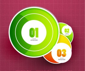 Circle elements business template vector 17