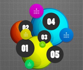 Circle elements business template vector 20