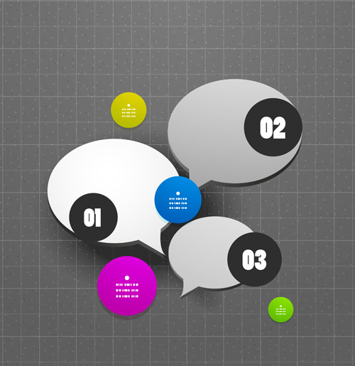 Circle elements business template vector 21