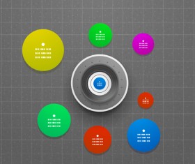 Circle elements business template vector 24