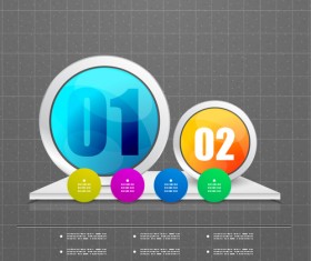 Circle elements business template vector 25