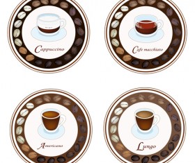 Coffee badge design vectors 02