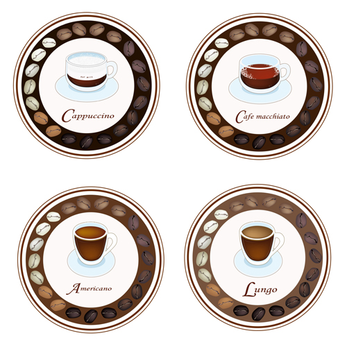Coffee badge design vectors 02