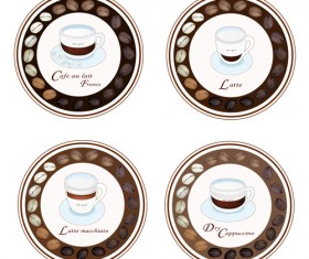 Coffee badge design vectors 04