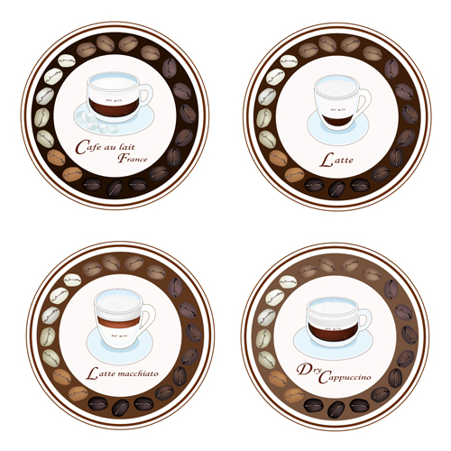 Coffee badge design vectors 04