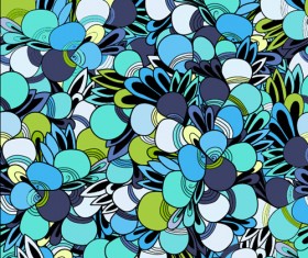 Colored doodle pattern seamless vector 01