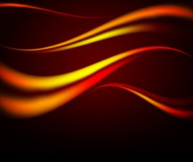Colorful wavy blurs background vector