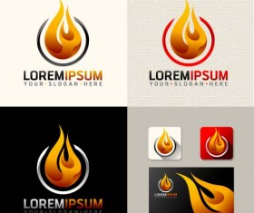 Creative company logos with business vectors 02