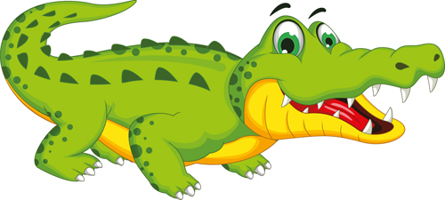 Cute crocodile cartoon styles vectors 06