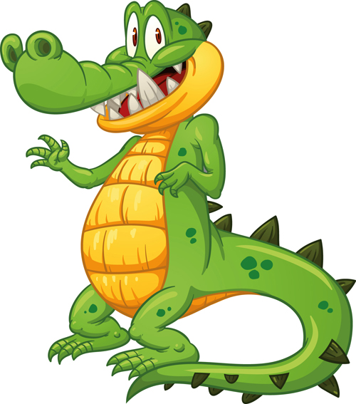 Cute crocodile cartoon styles vectors 11