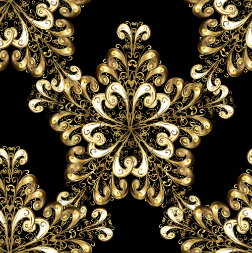 Decorative ornate pattern seamless vector 03