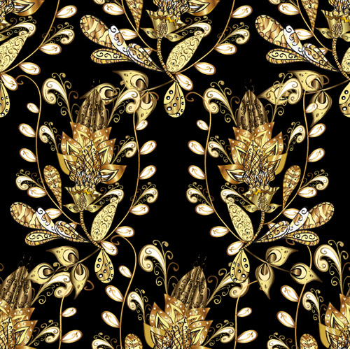 Decorative ornate pattern seamless vector 04