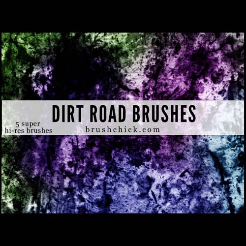 Dirt Road Photoshop Brushes